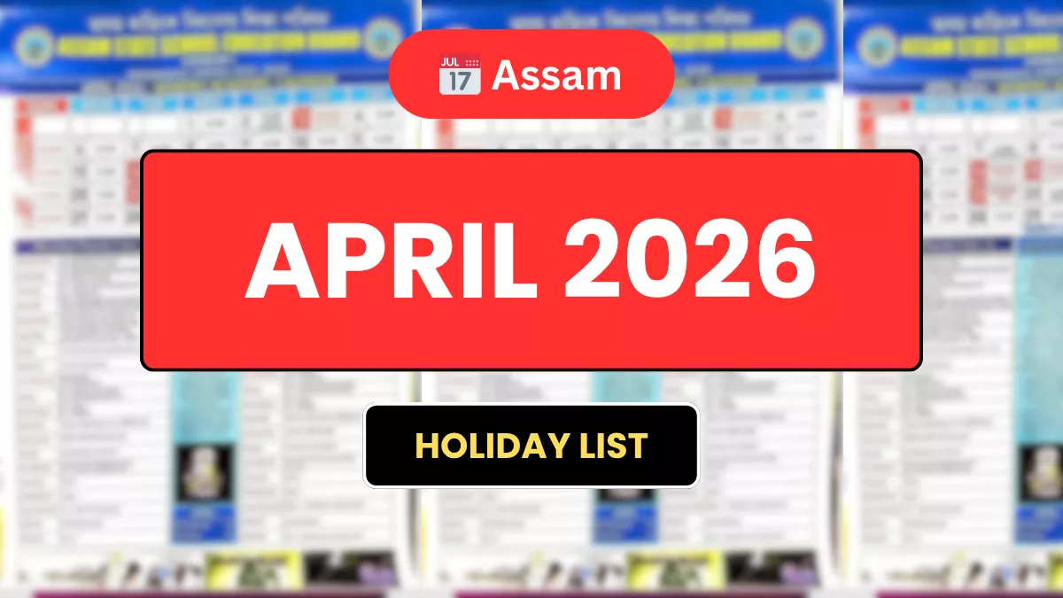 Assam School Calendar April 2026 PDF
