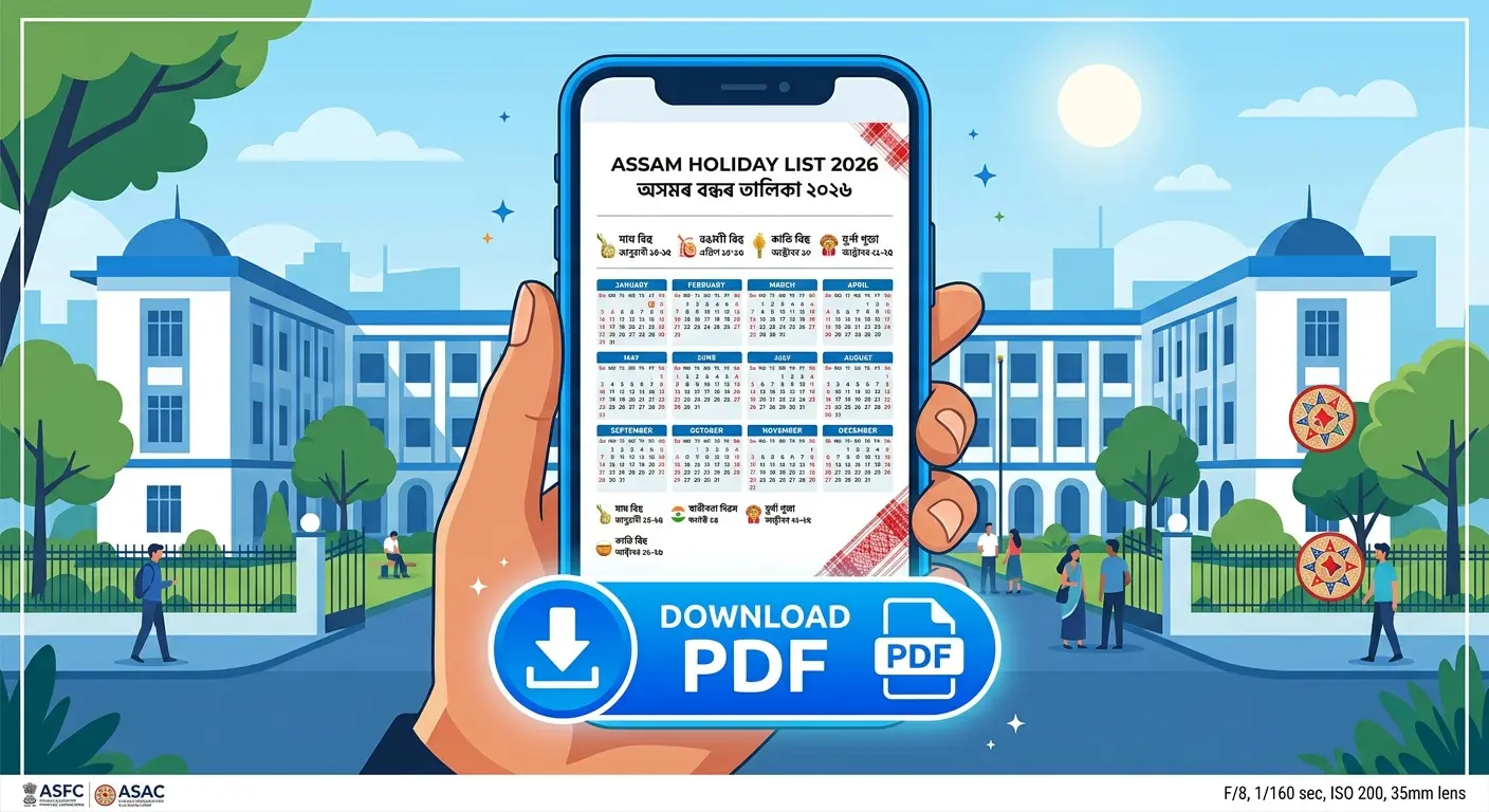 Assam Govt Holiday List 2026 PDF