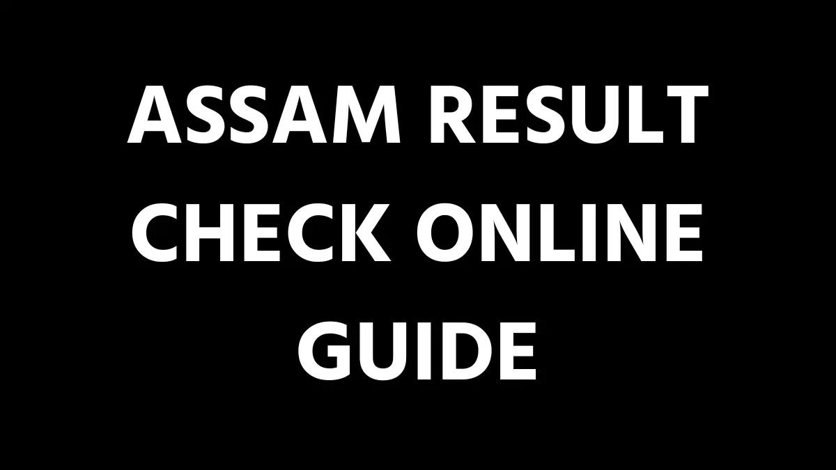 Assam Result Check Online Guide