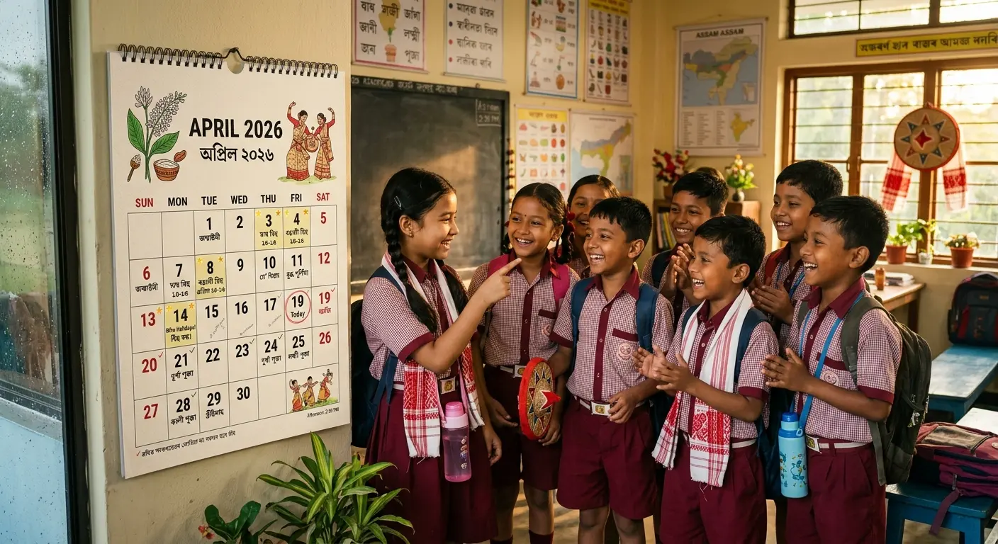 Assam School Holiday List 2026