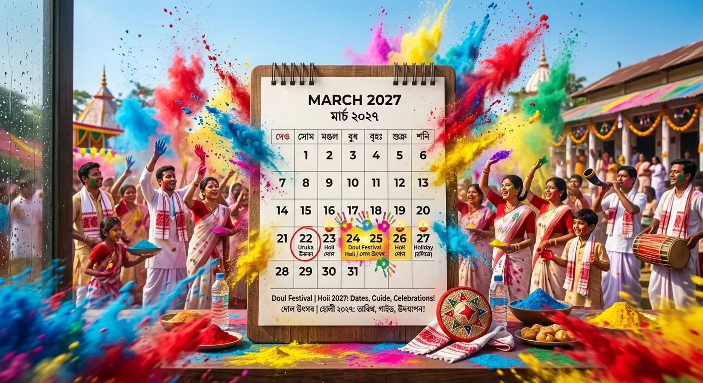 March 2027 Assam School Calendar