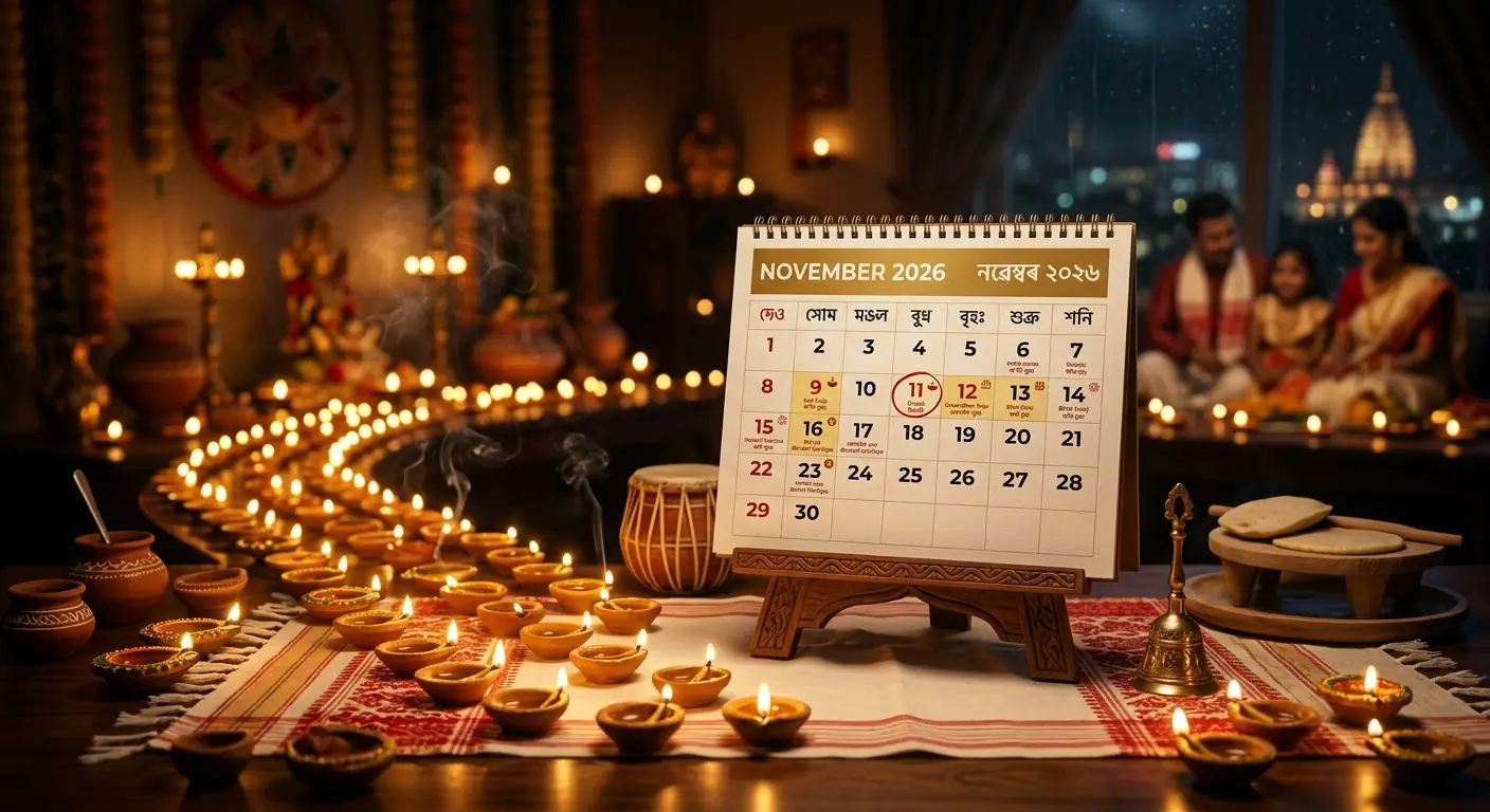 November 2026 Assam School Calendar
