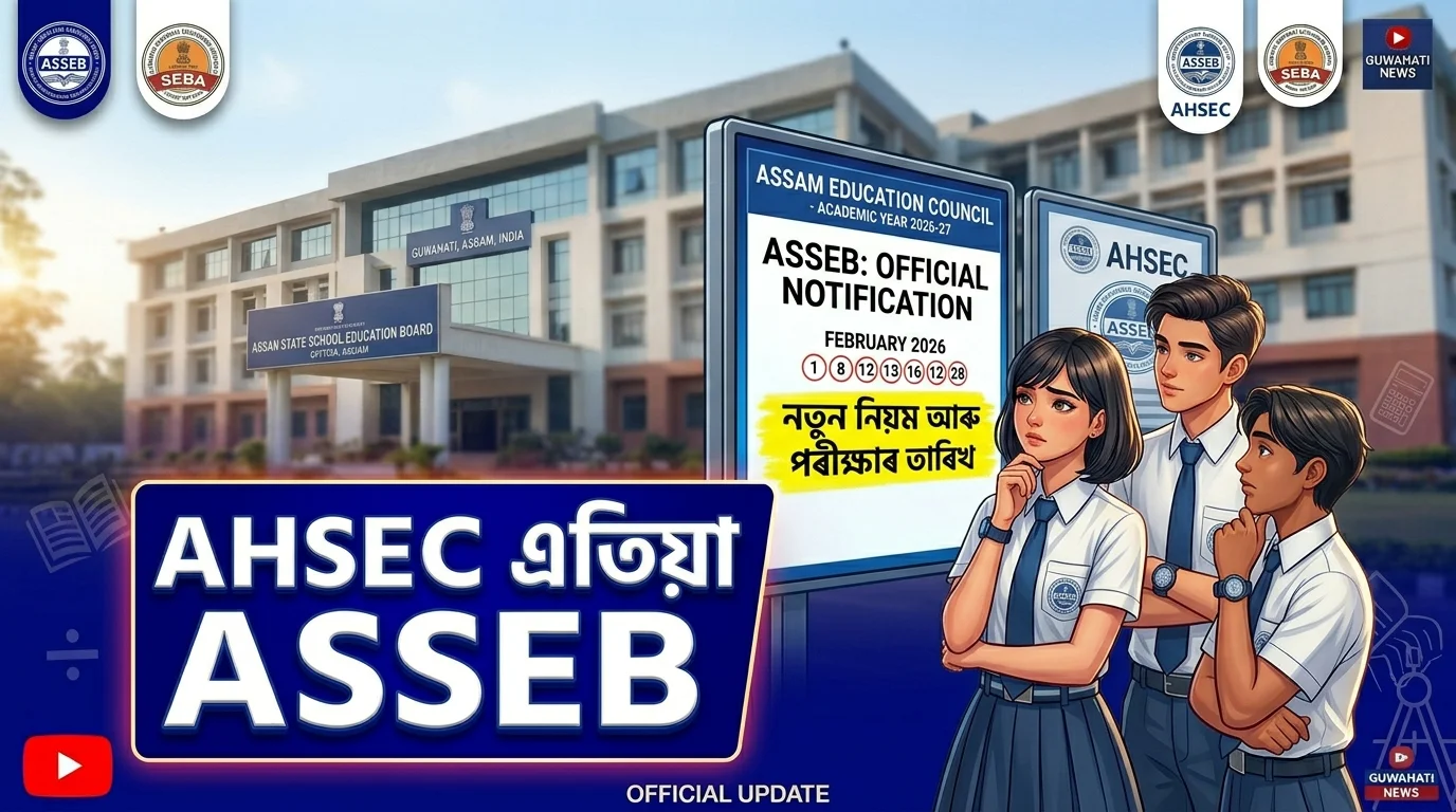 AHSEC new name, ASSEB Division II, Assam State School Education Board, SEBA AHSEC merger, Assam Education Act 2024, HS admission 2026, New Syllabus Assam 2026