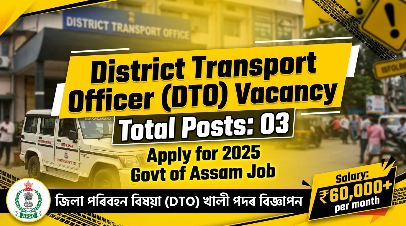 District Transport Officer APSC vacancy details 2025