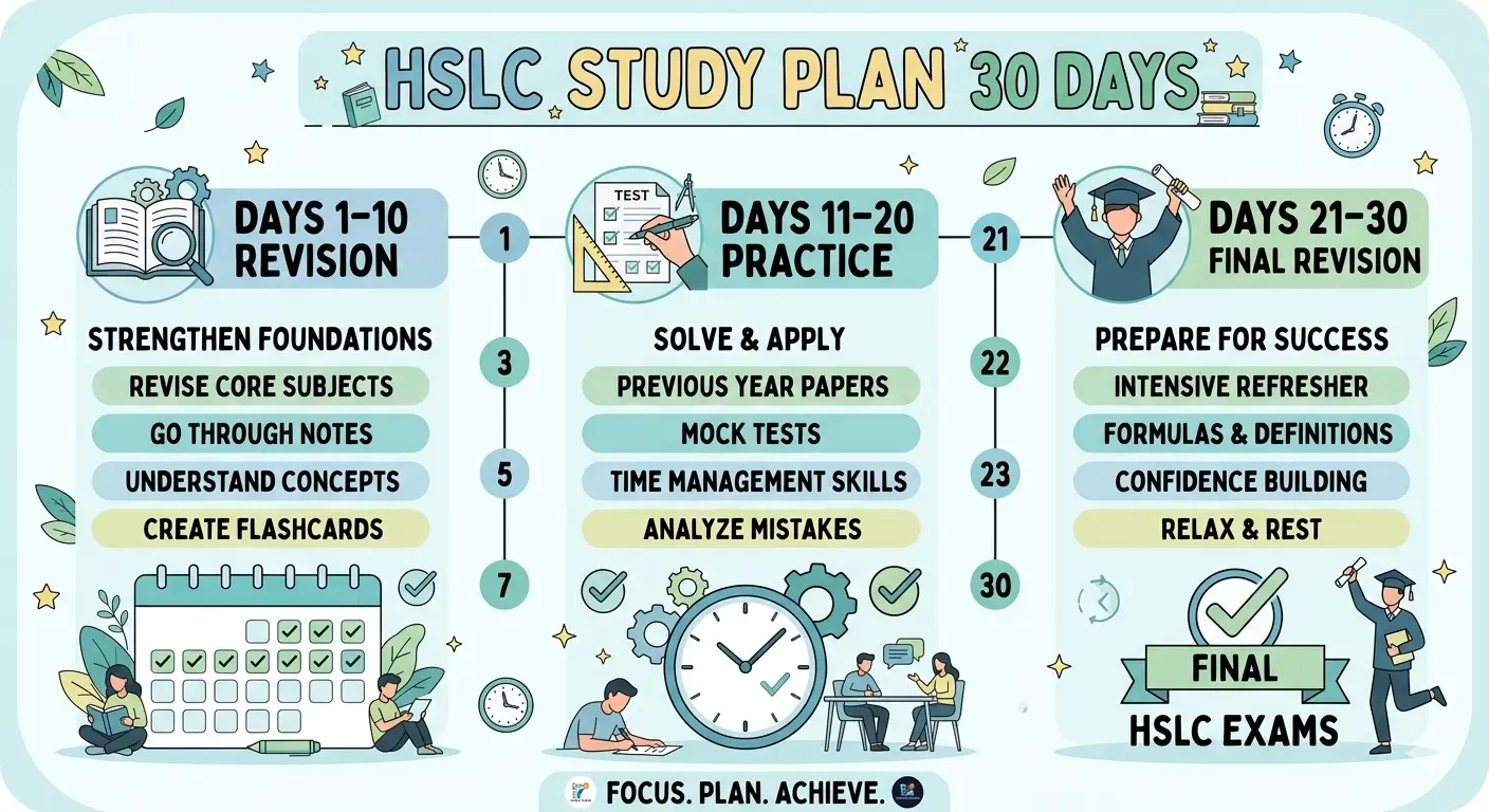 HSLC Study Plan 30 Days