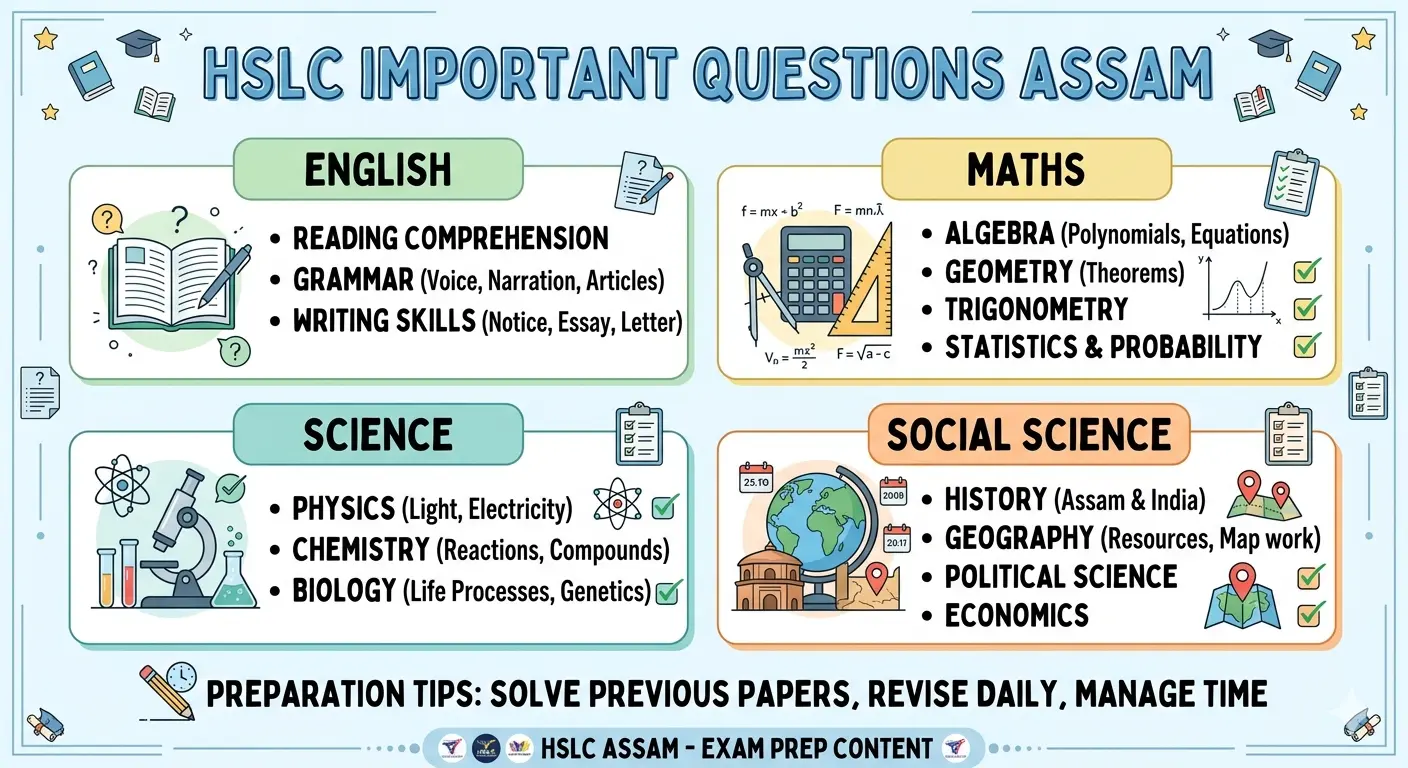 HSLC Important Questions Assam