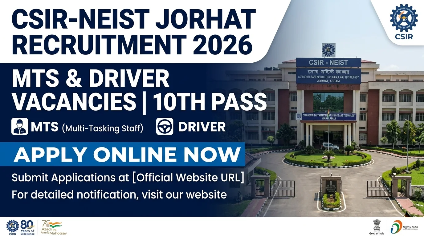 CSIR NEIST Recruitment 2026