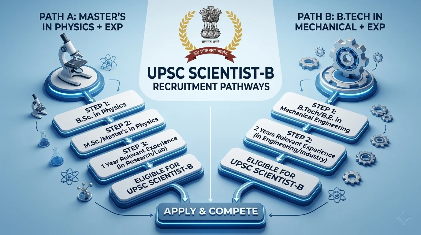 UPSC Scientist B qualification required