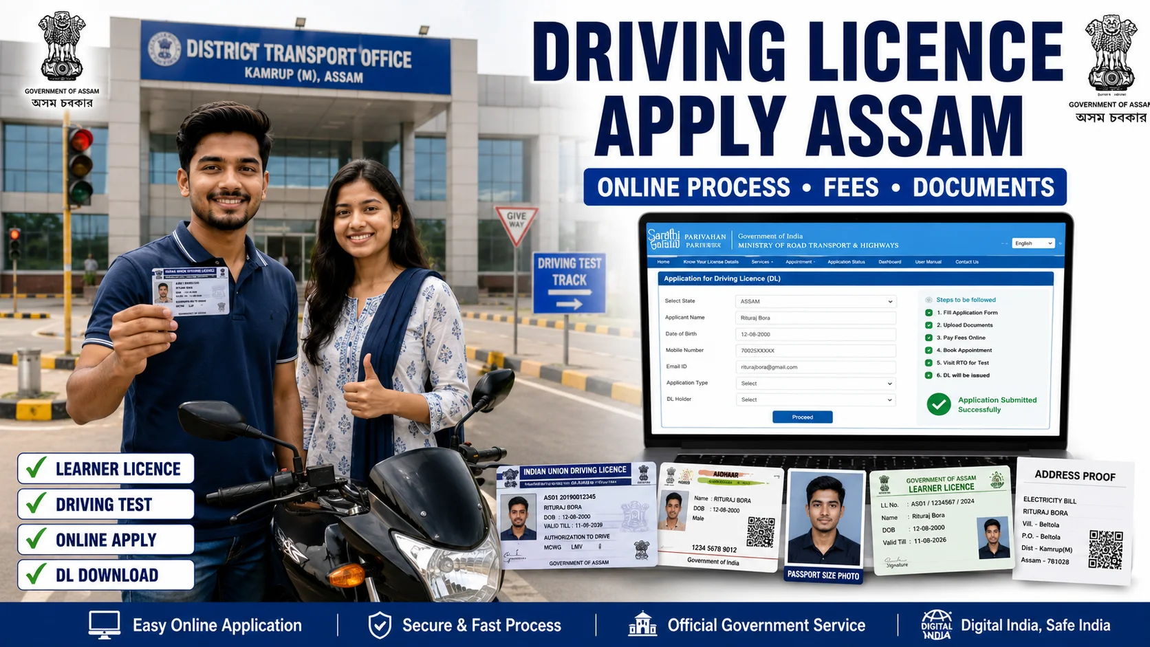 driving licence apply assam