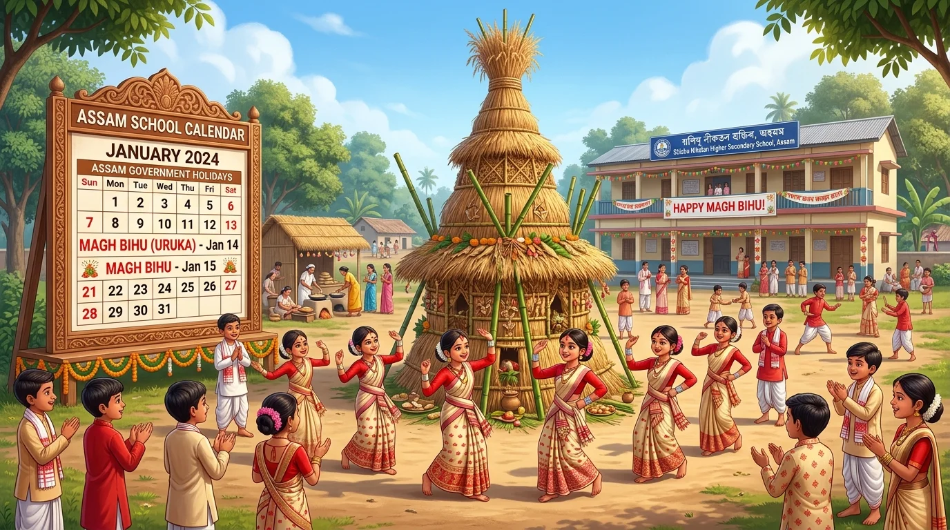 magh bihu holiday school