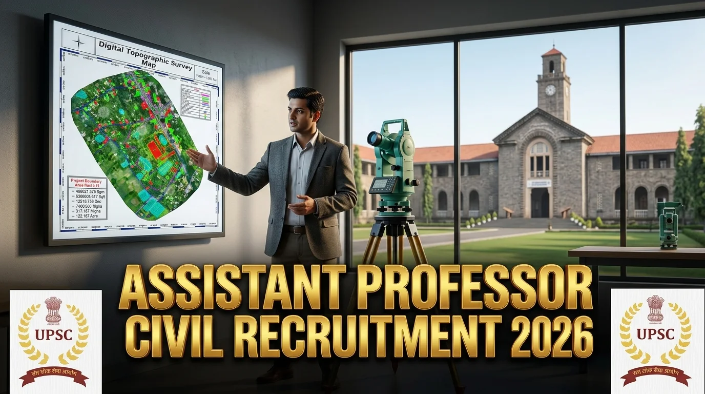 UPSC Assistant Professor Civil Engineering recruitment 2026