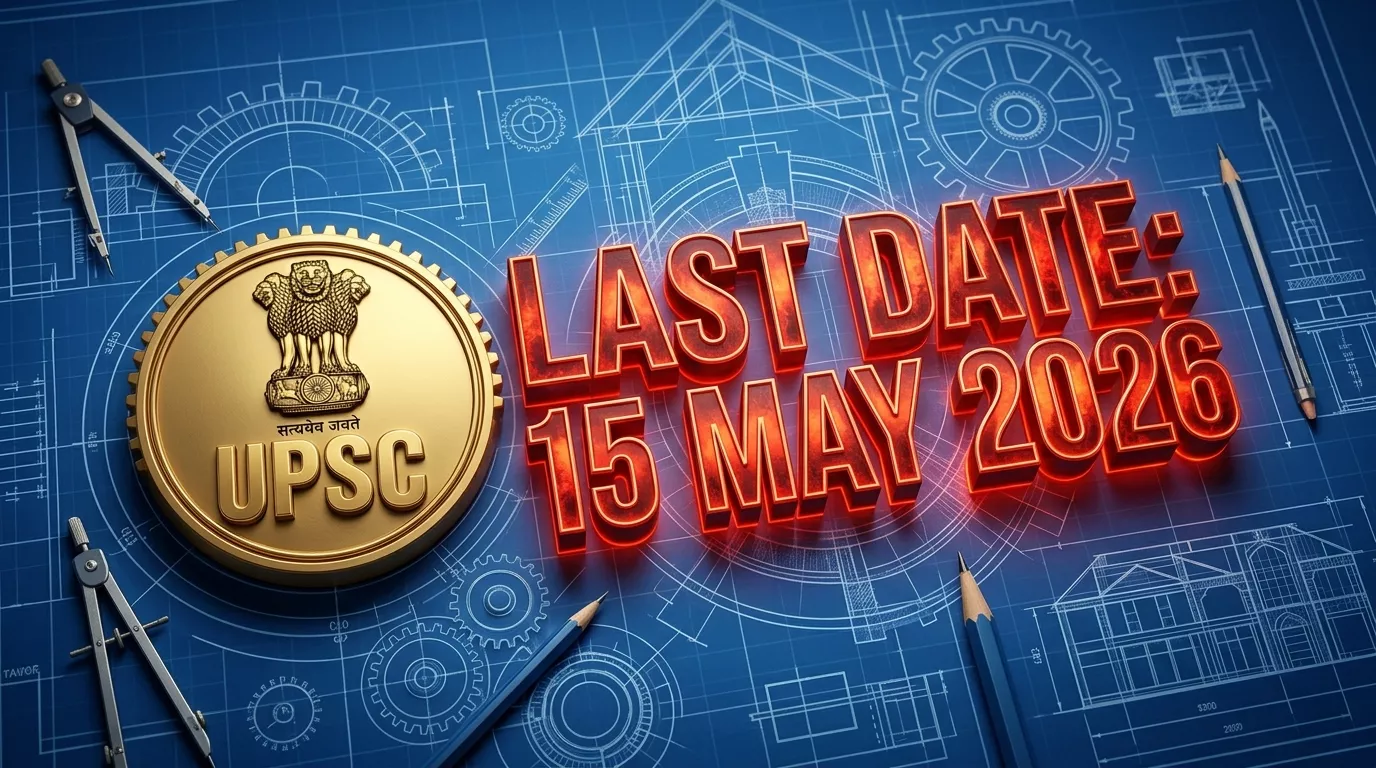 UPSC jobs last date 15 May 2026