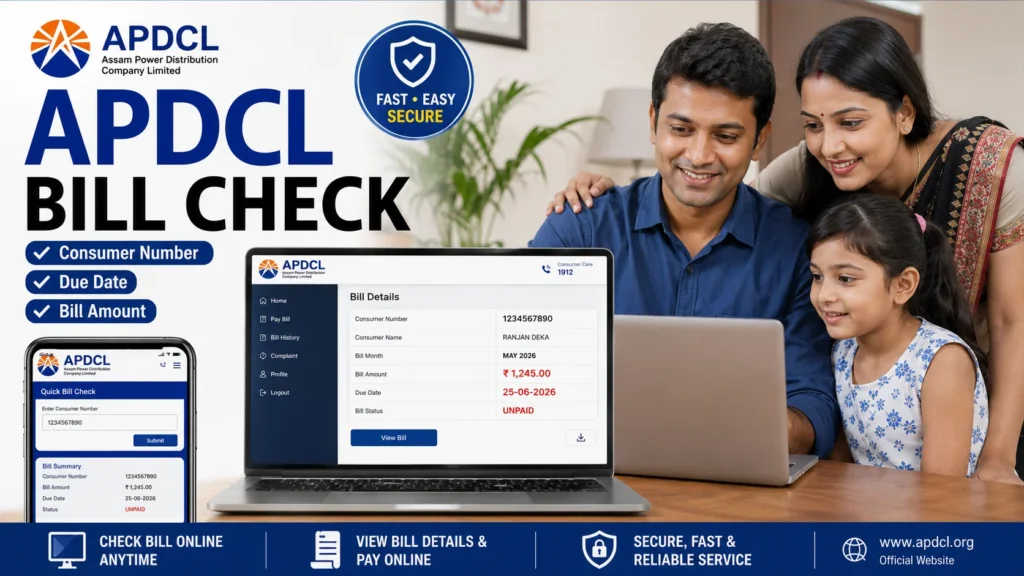 apdcl electricity bill check online using consumer number