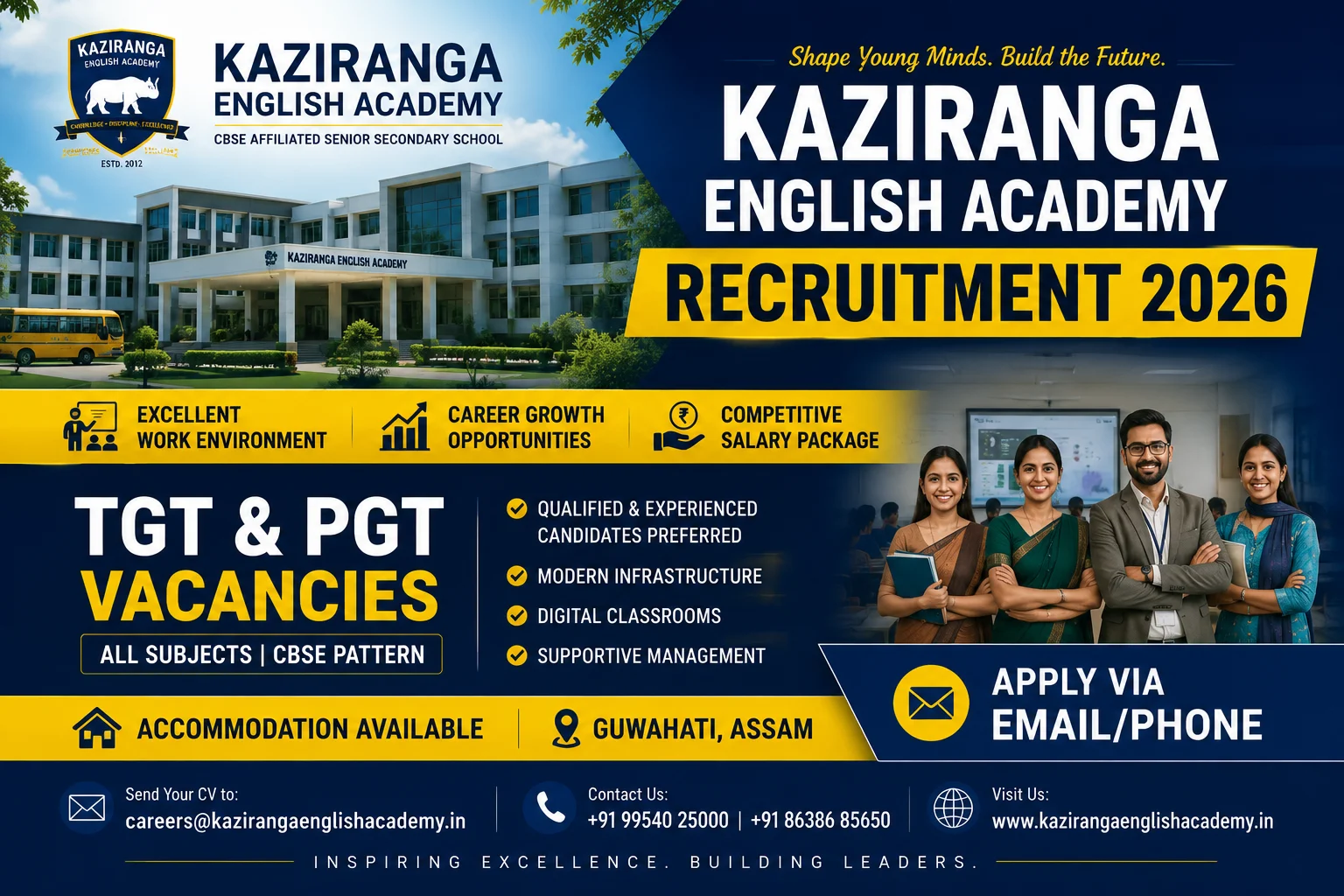 Kaziranga English Academy Recruitment 2026