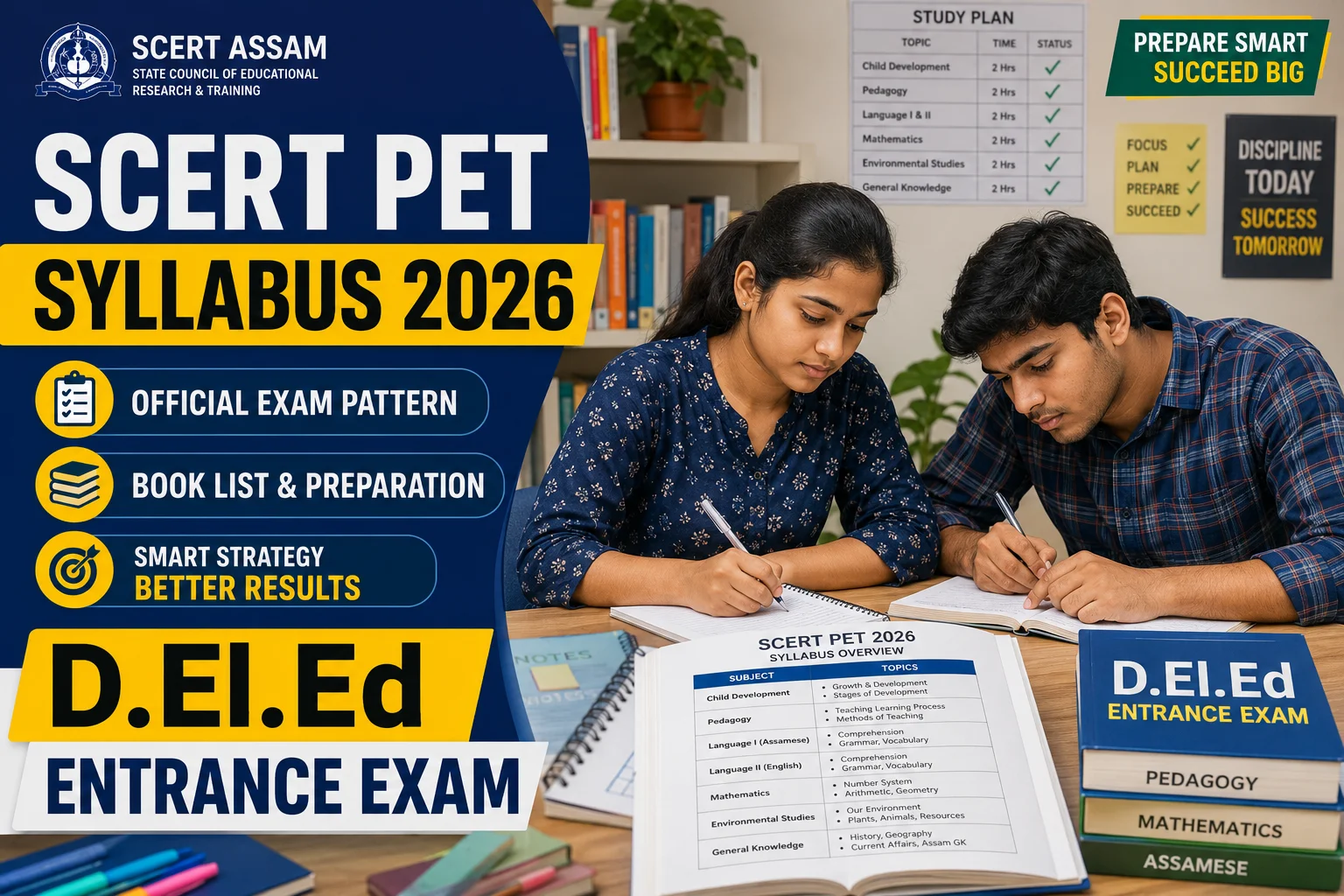 deled entrance exam 2026 assam syllabus