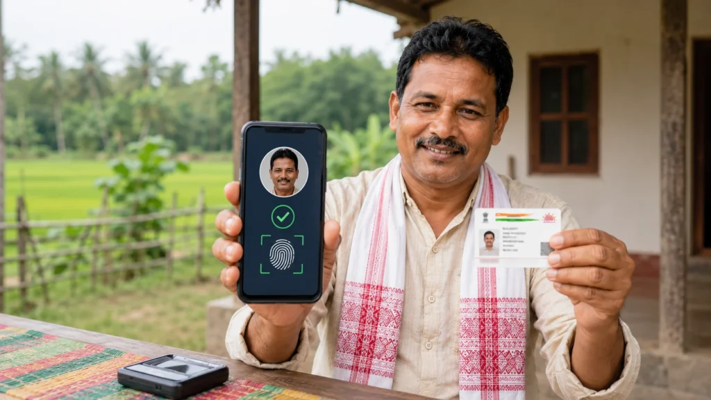 PM Kisan eKYC verification using Aadhaar card